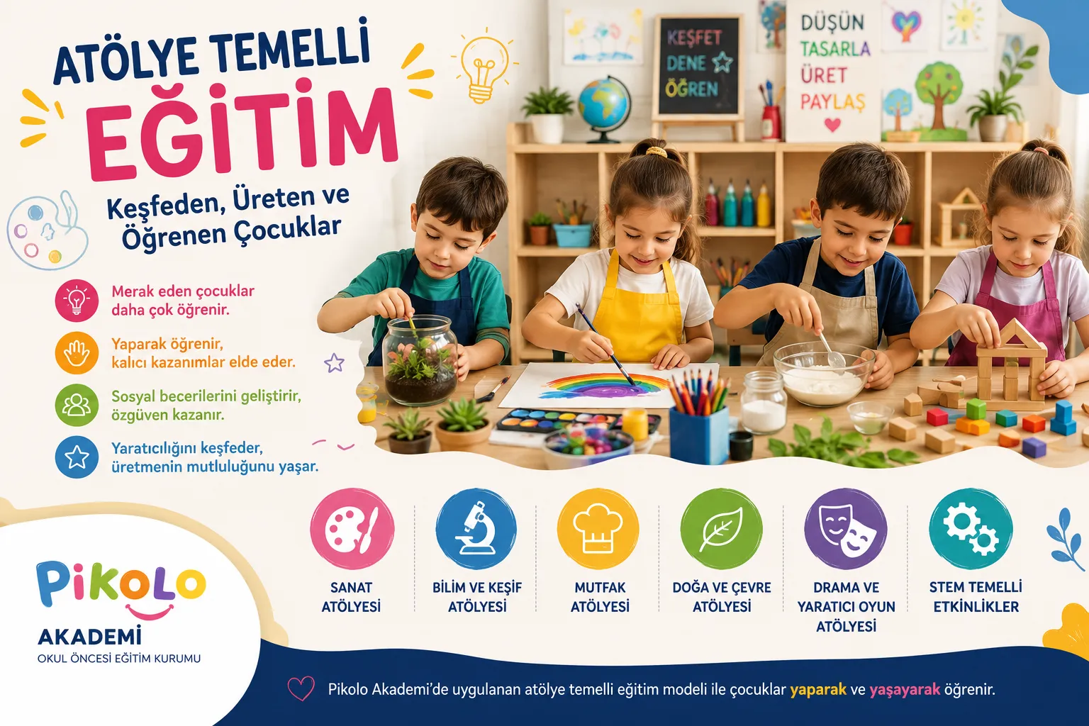 Atölye Temelli Eğitim: Keşfeden, Üreten ve Öğrenen Çocuklar